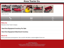 Tablet Screenshot of m.knoxtractor.net